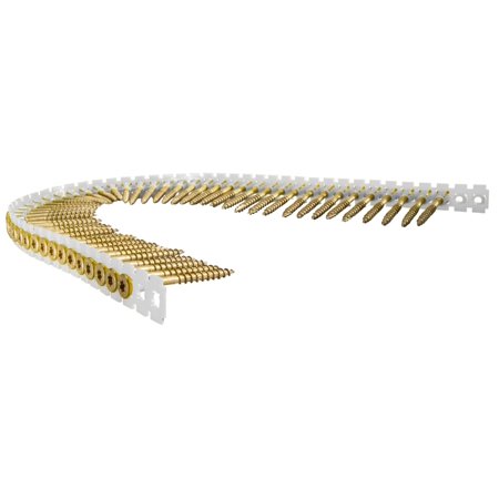 9 x 2-1/2  Exterior Tan Deck Collated Strip Screws 