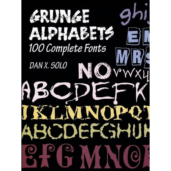Dover Pictorial Archives Grunge Alphabets, (Paperback)