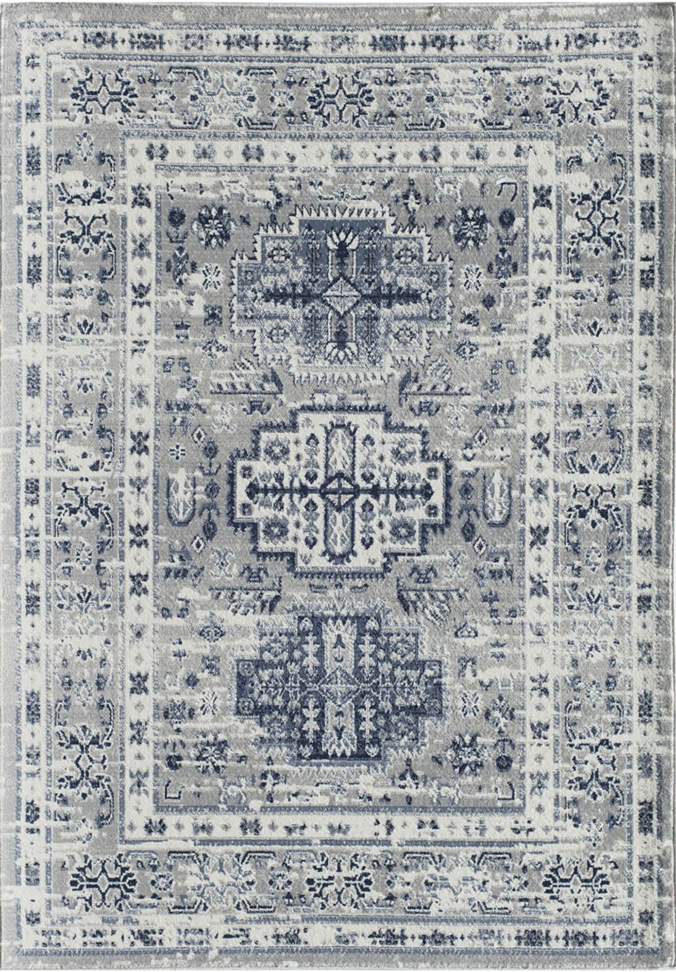 Rugs America Gallagher GL55F Inky Sundara Vintage Transitional Area Rug, 2'6"x8'