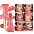 thumbnail image 2 of 2 Pack Hydrating Liquid Makeup Smooth Beauty for Real Tinted Moisturizer Highlighter Makeup Stick Application Long-Lasting Formula Easy Face Highlighter Catkin to Blend for All Clove And Hallow, 2 of 9