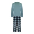 thumbnail image 3 of Pijama Simply Basic para Hombre, Manga Larga Verde Talla M, 2 Piezas, 3 of 4