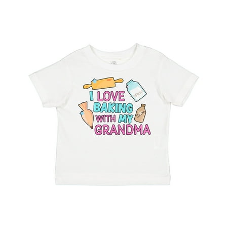 

Inktastic I Love Baking with My Grandma Gift Toddler Toddler Girl T-Shirt