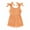 Orange, variant on LIIPEE Girls Onesie Summer Casual Sleeveless Solid Color Elastic Waist Bowknot Strappy Tank Romper With Pockets Trendy Party One-Pieces,Grey,12-18 Months