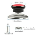 thumbnail image 2 of Pans Pot Lid Knob Handle Plastic Knobs Cookware Cover Replacement Red, 2 of 5