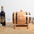 thumbnail image 2 of Barril de vino de roble para catering Barril de vino de madera para elaboración propia Adornos decorativos Barril de madera Barril de madera para barbacoa Tienda Barril de cerveza de autoservicio, 2 of 5