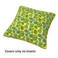 thumbnail image 3 of Throw Pillow Covers, Kiwi Fruits Summer Soft Square Pillow Cases with Invisible Zipper for Couch Bed Sofa, Farmhouse Fall Home Decor 16"x16", 3 of 7