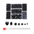 thumbnail image 1 of de cristal de 3100 Uds., de cristal para , joyería, kit de abalorios con caja tenedor de bricoje, colr, Negro Gloria cuentas de fabricación de joyas, 1 of 9
