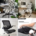 thumbnail image 2 of HELLHERO Dog Paw Print Office Chair Cover Set Standard Size, Decorative Protective Computer Chair Cover with Armrest Covers, Home Office Decor, 2 of 6