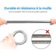 thumbnail image 5 of Manguera de ducha de 2m, manguera de ducha universal flexible de cromo flexible a prueba de explosiones, manguera de acero inoxidable anti-torsión y anticorrosión Feliz Sencillez, 5 of 5