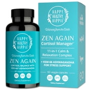Cortisol Manager with Ashwagandha KSM-66 | Cortisol Supplements for Women | 11-in-1 Complex | Natural Stress Support Supplement with L-Theanine, Rhodiola & Magnesium | Vegan, 60 Ct