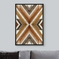 thumbnail image 3 of PixonSign Framed Wall Art Western Decor Tribal Wood Panel Pattern Landscape Abstract Wood Panels Woodblock Modern Art Farmhouse Multicolor Nordic Canvas Prints for Home Decor, 3 of 5