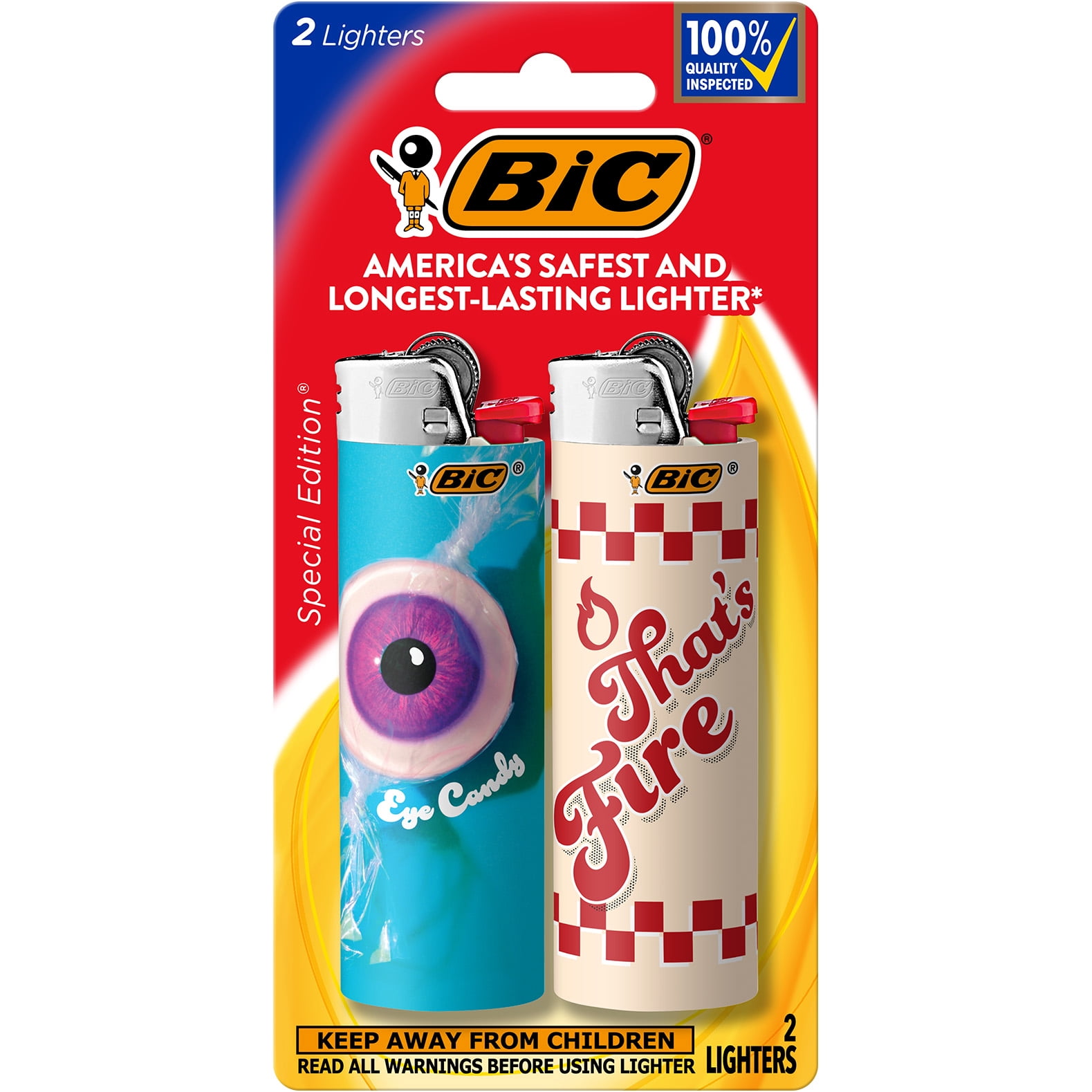 BIC 2-Pack Special Edition Maxi Pocket Lighter - Walmart.com