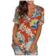 thumbnail image 1 of Camisetas con estampado de cuello redondo para mujer Camiseta de manga corta Blusa Tops sueltos OAVQHLG3B Store lin121212, 1 of 3