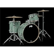 Pacific Drums & Percussion PDCM24RKSF Concept Maple Drum Set, Satin Seafoam & Chrome Hardware Rock