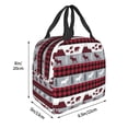 thumbnail image 3 of Fotbe Buffalo Plaid Forest Bolsa Térmica con Estampado y Forro de Aluminio Grueso Bolsa de Almuerzo con Bolsillo Frontal para Hombres y Mujeres, Ideal para Trabajo, Escuela, 3 of 8