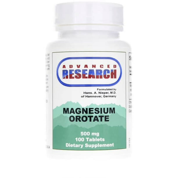 Zoek machine optimalisatie Luidruchtig rustig aan Advanced Research - Magnesium Orotate 500 mg. - 100 Tablets - Walmart.com