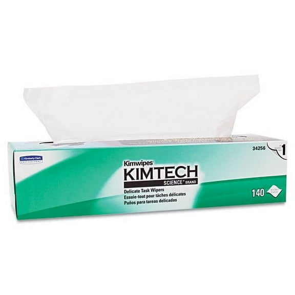 Kimwipes Delicate Task Wipers, 1-Ply, 16.6 x 16. 63, 144/Box | Bundle of 2 Boxes
