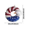 thumbnail image 3 of Couronne 250e Anniversaire Couronne Drapeau 3D Couronnes Rouges Blanches et Bleues pour Décoration de Porte d'Entrée Guirlande de Festival Décoration Murale Maison, 3 of 6