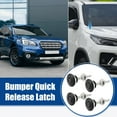 thumbnail image 2 of Unique Bargains 4 Pcs Black Bumper Quick Release Lock Latch Aluminum Alloy Hood Pin Lock Push Button Bonnet, 2 of 7