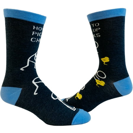 Men s How to Pick Up Chicks Socks Funny Easter Gift Footwear Men s How to Pick Up Chicks Socks Funny Easter Gift Footwear