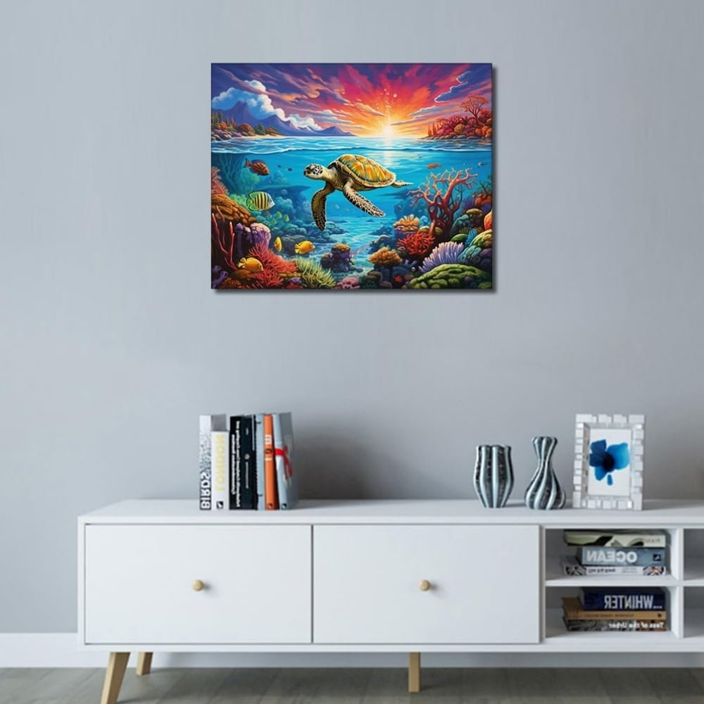 Beginner Painting DIY Paint By Numbers Kit For Adults - 16x20 Inch