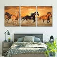 thumbnail image 5 of Large Size Canvas Prints Horse Herd Rungallop Dramatic Sky Panorama Wall Art Gallery Wrapped Ready to Hang, 5 of 6