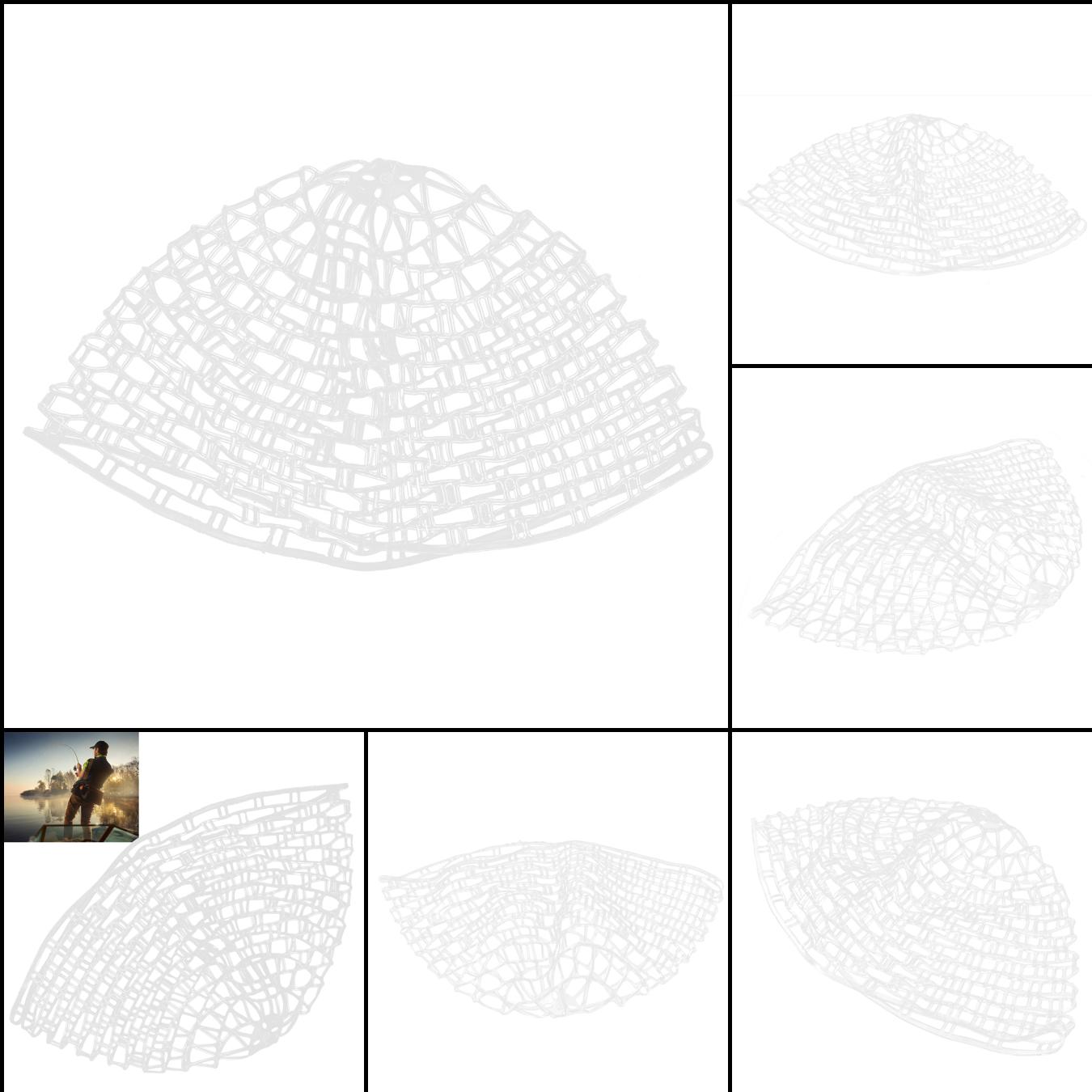 Fly Fishing Landing Net, Transparent Rubber Mesh, Secure Fish Handling  Easy Replacement