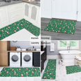 thumbnail image 5 of Green Christmas Santa and Icon Pattern Kitchen Rugs Sets Of 2,Anti Fatigue Kitchen Mat Rugs Non Slip Washable,Decorative Kitchen Floor Mats for Kitchen,Sink,Laundry,17"x30"+17"x47", 5 of 7