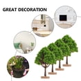 thumbnail image 3 of WHAMVOX 6pcs Miniature Street Trees Realistic Plastic Model Plants for Architecture Sand Table Mini Fake Tree with Base for Dollhouse Fairy Garden Craft Projects, 3 of 8