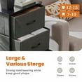 thumbnail image 2 of GVN Dresser, Chest of Drawers,4 Drawers Dresser, Chest of Drawers with Metal Frame and Wood Top, Gray, 2 of 7