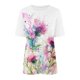 thumbnail image 4 of Fiudx Ofertas Relámpago Blusa de Manga Corta con Estampado de Moda para Mujer, Camiseta con Cuello Redondo, Tops Informales, 4 of 4