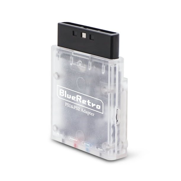 Mando inalámbrico Wdftyju adaptador Bluetooth Blueretro para PS1/PS2 blanco