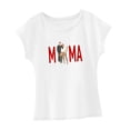 thumbnail image 4 of Camiseta para mujer Ropa suave transpirable Ajuste regular Camiseta de cuello redondo de moda para SG, 4 of 8