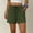 Army Green, variant on Women’s Casual Shorts, Elastic Drawstring Lightweight Comfy Soft Daily Summer Shorts with Convenient Side Pockets Red S