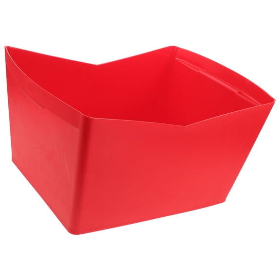 AURARMLET Space Saving Red Plastic Ice Storage Bin for Party Drinks and Wine Cooler