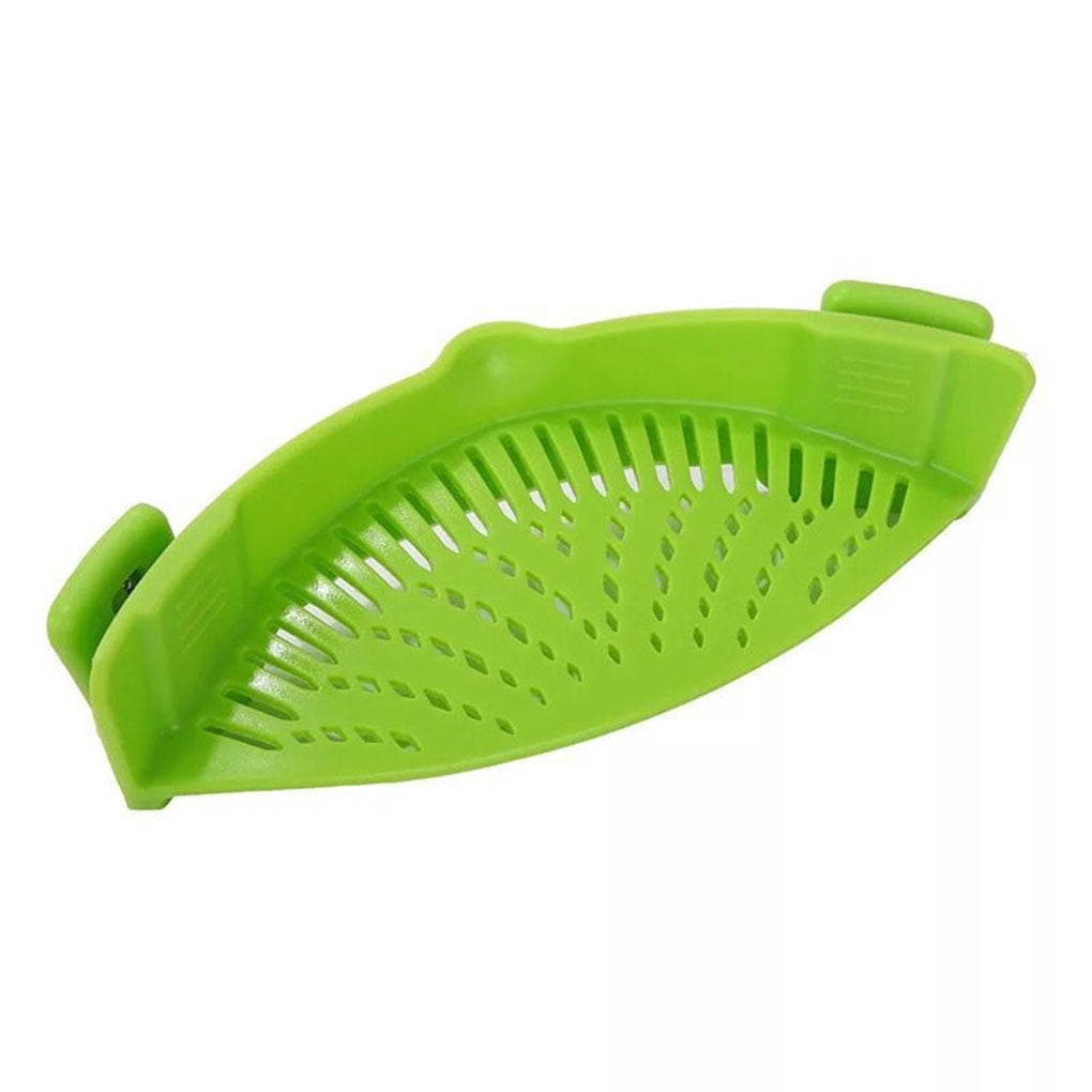 Silicone Pot Pan Bowl Funnel Strainer Kitchen Rice Washing Colander