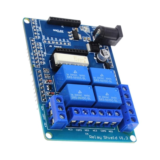 Escudo de placa de extensión de módulo de relé de 4 canales 5V V1.3 240VAC/60VDC para Arduino