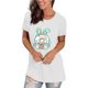thumbnail image 4 of Moda mujer Casual Pascua camiseta impresa cuello redondo manga corta pulóver Tops blusa Fridja  bn6929, 4 of 8