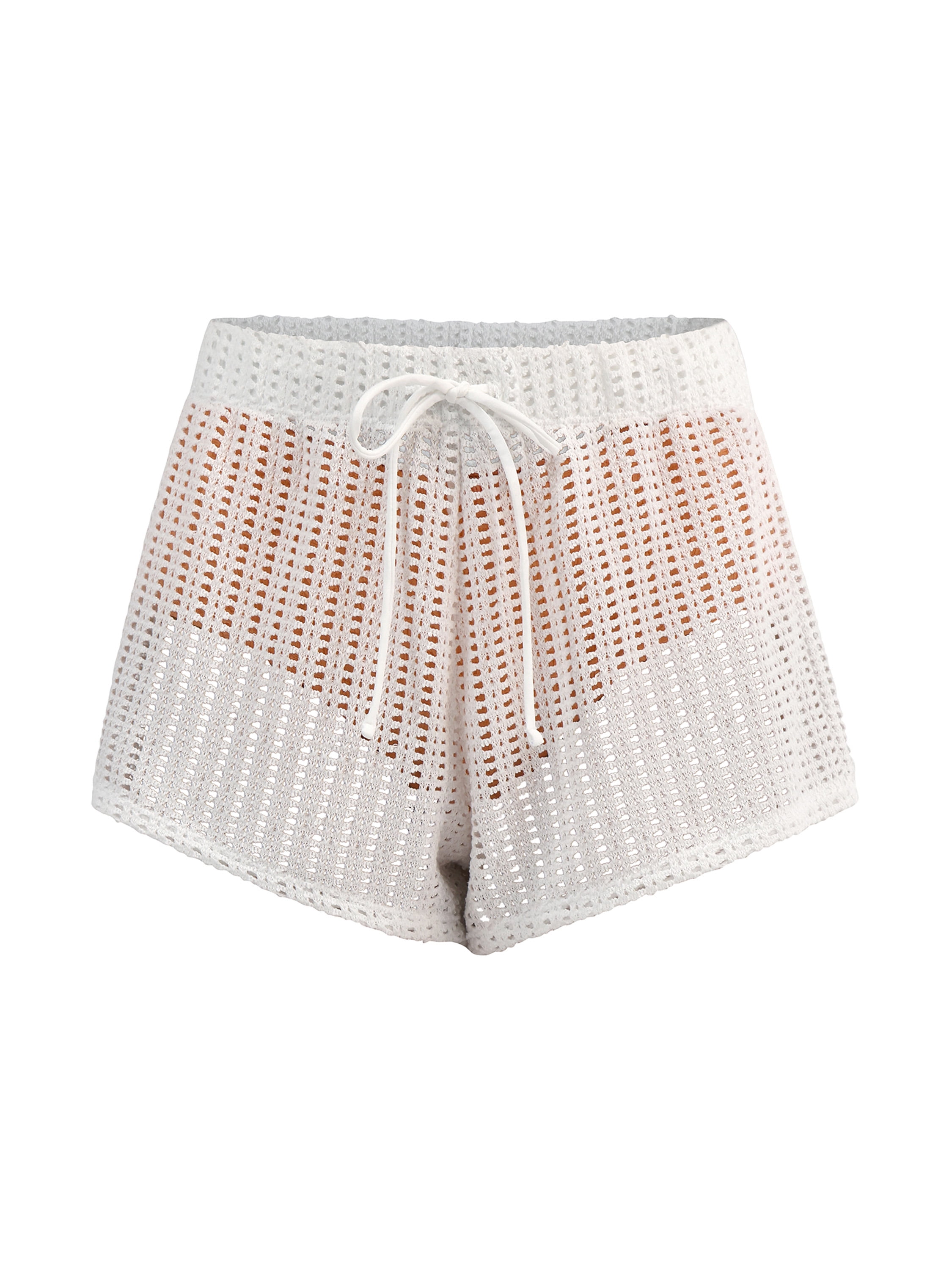 Celebrity Pink Women’s Crochet Cover-Up Shorts, 2'' Inseam, Sizes XS-2XL