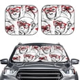 thumbnail image 2 of Fotbe Monkey 2-Piece Car Windshield Sun Shade | Sun Blocker for Car Windshield | Foldable Automotive Interior Accessories for Sun Protection-Large, 2 of 6