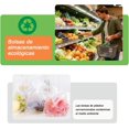 thumbnail image 3 of 15PCS Bolsa de Malla Reutilizable para Almacenar Frutas, Bolsa de Malla Lavable para Fruta y Verduras, Bolsa de Malla Ecológica Ideal para Guardar Frutas, Verduras y la Compras (B-15), 3 of 4