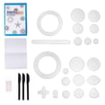 thumbnail image 1 of 1 Set 28pcs Curve Gauge Painting Tools Multifunction Drawing Kit Drawing Tools, 1 of 7