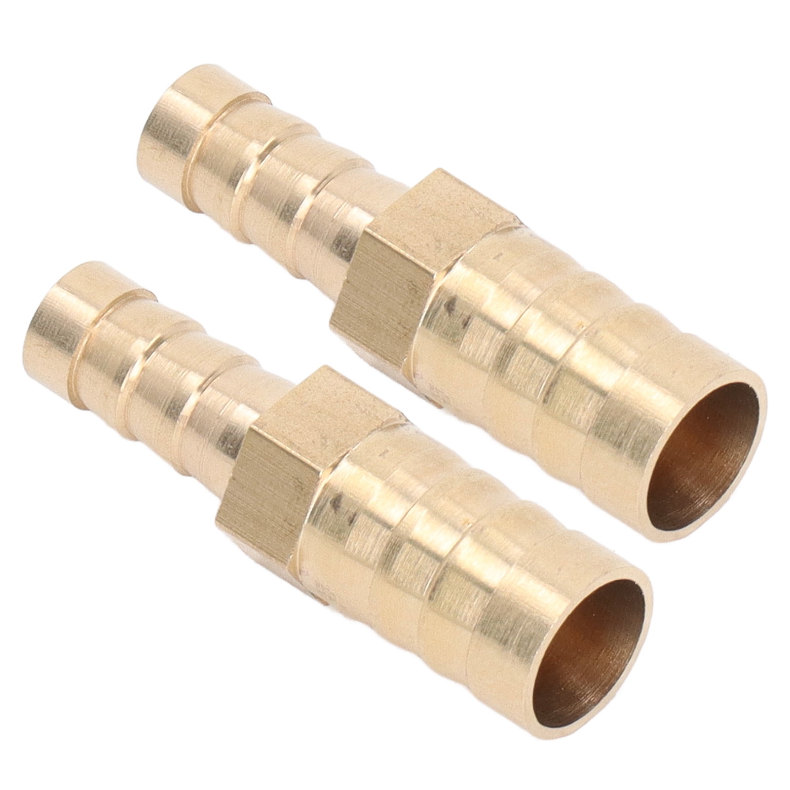 2 Pcs Barbed Fitting Splicer, Barb Reducing Splicer Brass Hose Barb