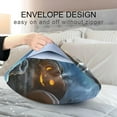 thumbnail image 5 of Halloween Pumpkin Cat Satin Pillowcase for Hair and Skin Silk Pillowcase, Standard Size(20x26 inches) - Slip Cooling Satin Pillow Covers with Envelope Closure（482） Home Decor Gifts, 5 of 7