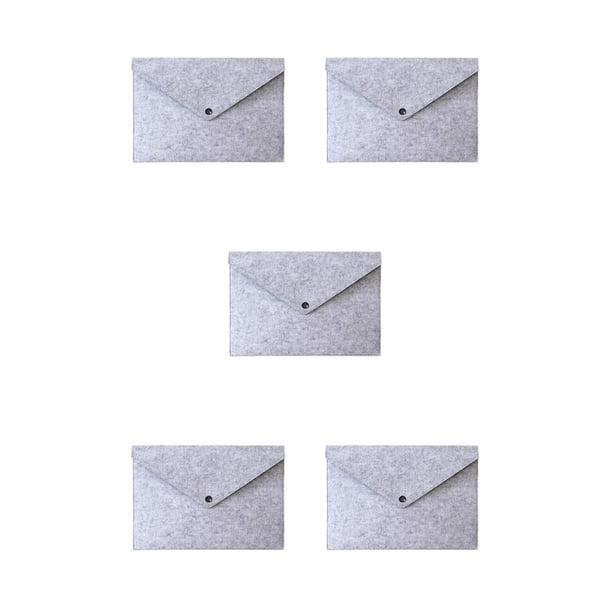 Kearding Bolsa de papel para archivos A4 a prueba de polvo para oficina en casa, bolsa para carpetas de fieltro con botón a presión, accesorio de Type2 NO2