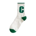 thumbnail image 1 of Calcetines azules de marea Klein, calcetines Big C, calcetines de cuadros para estudiantes, tendencia ins, medias medias, calcetines deportivos largos de otoño e invierno, 1 of 6