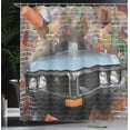 thumbnail image 4 of Ambesonne Retro Shower Curtain, Graffiti Style American Car, 69"Wx70"L, Multicolor, 4 of 5