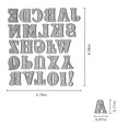 thumbnail image 2 of Juego de Troqueles de Corte de Metal Hying con 26 Letras del Alfabeto, 2 of 6