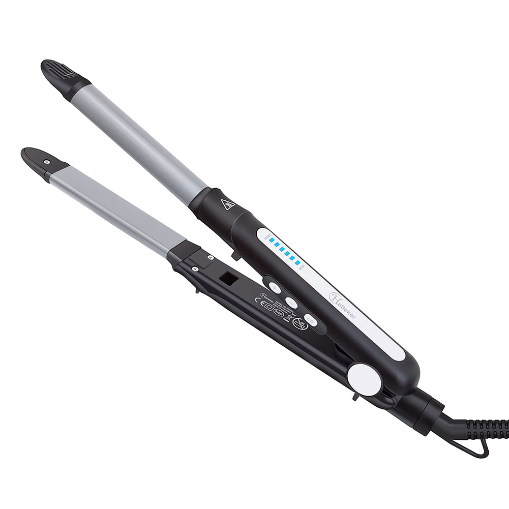 Hatteker HB-930 Professional Flat Iron Featuring Nano-Titanium Plate with  QuickStart and 6 Variable Temperature Settings 