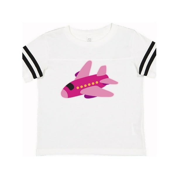 Girls Pink Airplane Pilot Toddler T-Shirt Girls Pink Airplane Pilot Toddler T-Shirt